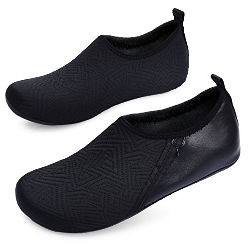 image for FEETCITY Men's Soft Quick-Dry Aqua Socks for Beach Swimming Surf Yoga 