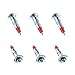 Glarks 60Pcs Heavy Duty 1/8 inch 35MM Zinc Plated Steel Molly Bolt Drive Hollow Drive Wall Anchor Screws Set (1/8SDx35MM)