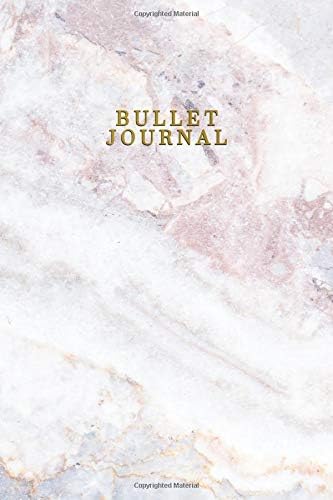 Bullet Journal: Gray light marble stone texture small blank dot grid notebook. Cute dotted workbook pocket size for bullet journaling, calligraphy, doodling and hand lettering. Paperback – October 4, 2018