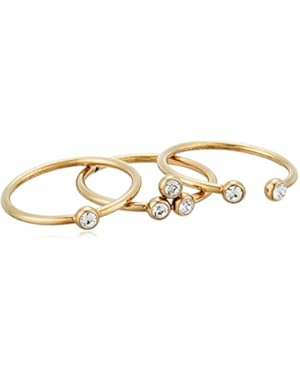 Vintage Glitz Dot Cluster Gold-Tone Ring