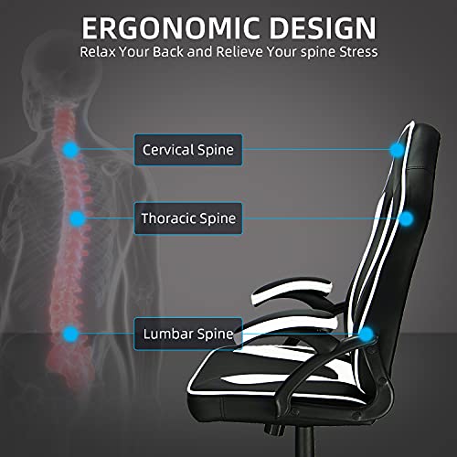 Ninecer Ergonomic Gaming Chair Cheap, Racing Style High Back Office