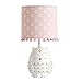 Happi by Dena Woodland Couture Owl Lamp with Shade & Bulb, Pink/White