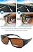 BLUE CUT Fit Over Polarized Sunglasses Solar Shield Sunglasses To Wear Over Glasses