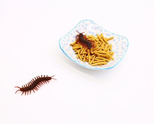 LovesTown 50 pcs Fake Centipedes,Toy Centipede Plastic Centipede Joke Toys for Prank Stuff Party Supplies
