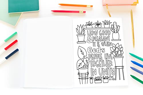 The Bible Coloring Book for Girls: Color 40 Cute Designs of Inspirational Verses & Christian Artwork