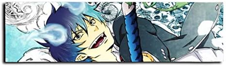 anime blue exorcist complete skateboard sticker kids skateboards sandpaper big sticker girls and boys 33 x9 inch boards protective film for outdoor entertainment toys games
