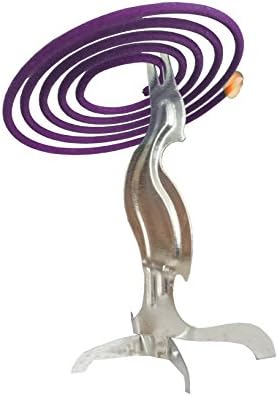 Saffron Herbal Incense Sticks (32 Japanese Coils) - Includes Ornate Burner & Holder by Spincense