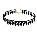 Gotd 8 Pieces Choker Necklace Set Stretch Velvet Classic Gothic Tattoo Lace Choker (Pack of 8(1))