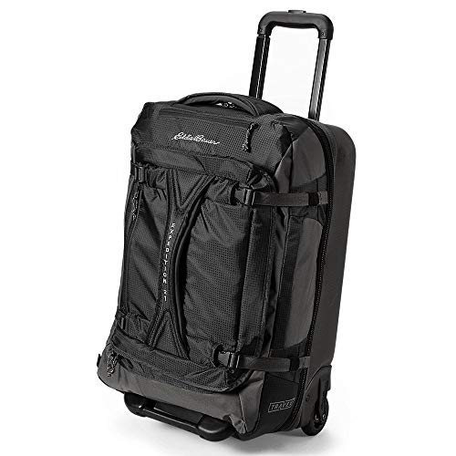 Eddie Bauer Expedition Drop Bottom Rolling Duffel Medium Black ONE