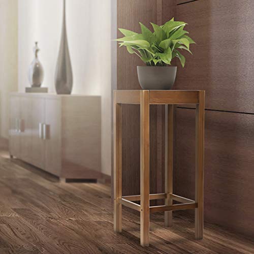 Magshion Bamboo Tall Plant Stand Pot Holder Small Space Table (Style 01)