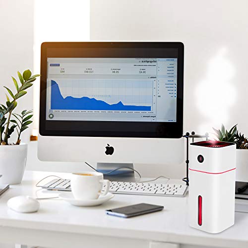 image for POHO Mini Mist Ultrasonic Humidifier Portable - Personal 180ML and 7 C