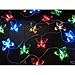 Aleko ® Solar Powered String Lights 20 LED Light String Butterfly