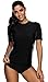 beautyin Women's Rash Guard Short Sleeve Rashguard Sun Protection Shirt UPF 50+