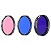 Neewer® 52MM Complete Full Color Lens Filter Set (9pcs) for Camera Lens with 52MM Filter Thread - Includes: Red, Orange, Blue, Yellow, Green, Brown, Purple, Pink and Gray ND Filters + Filter Carry Pounch + Microfiber Lens Cleaning Cloth