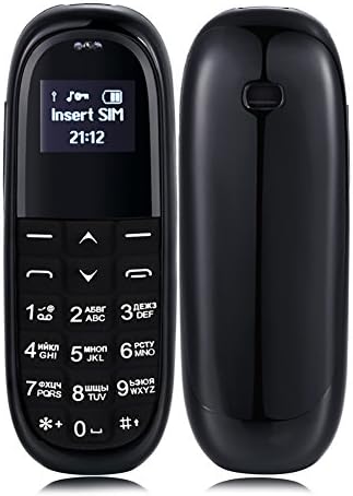 Bluetooth Mini Cell Phone Basic Simple Senior Mobile Phone with Big Buttons(Black)