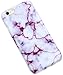 A-Focus Case for iPhone 6s Case, iPhone 6 Purple Marble Case, IMD Design Blood Stone Pattern Texture Soft Flexible TPU Slim Cover Case for iPhone 6 iPhone 6s 4.7 inch Glossy Purple