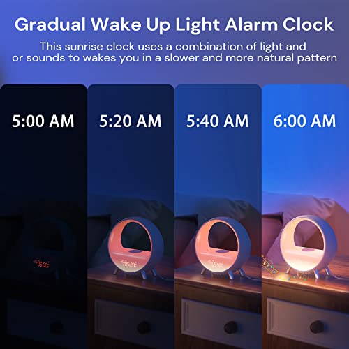 Dekala Arches Gradual Sunrise Alarm Clock with Wireless Charging