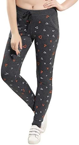 Kayimi Womens Geometric Print Cotton Track Pant