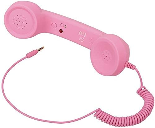 Yumato M73 Coco Retro Radiation Protection Wired Receiver with 3.5mm Jack Compatible with All Android, iOS & Windows Device (Random Colour)