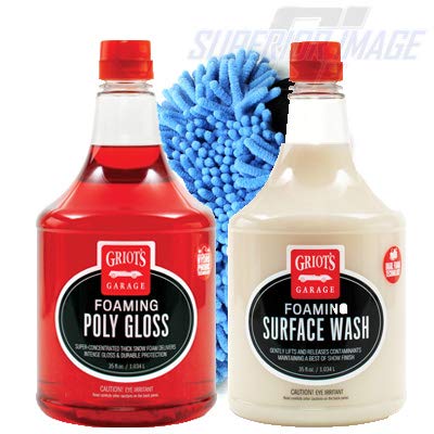 Griot's Garage Foaming Surface Wash and Foaming Poly Gloss 35 oz Kit