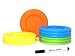 Wide Mouth Mason Jar Lids - Compatible with Wide Mouthed Size Ball Jars - Reusable and Leak Proof Plastic Lids are BPA Free - Includes Pen for Marking - Green, Orange, Yellow & Blue - Pack of 4