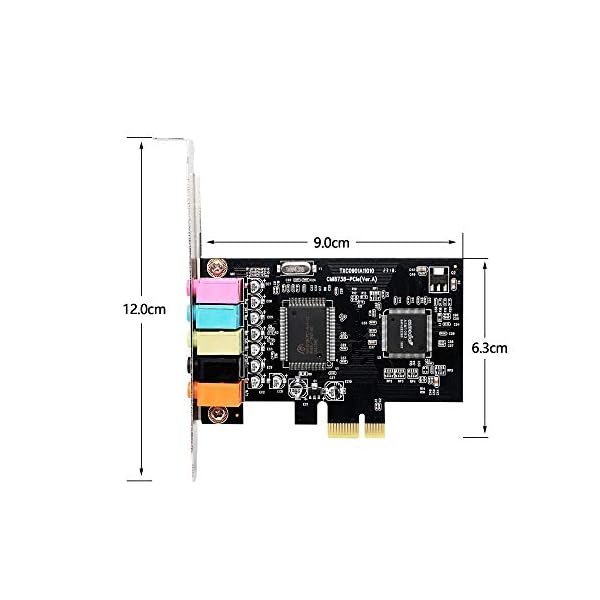 Carte Son PCIe PCI Express 5.1 - Son Surround CMI8738 Pour Windows - CERRXIAN