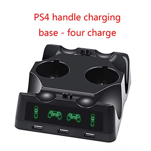 leidersty USB Charging Dock Station for Playstation 4 PS4 Slim Pro PS VR PS Move Accessories,Black
