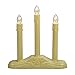 3-Light Ivory Candolier Christmas Indoor Candle Lamp