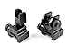 SNIPER®Precision Machined Aluminum Picatinny/weaver Front And Rear Combo Set Flip Up Backup