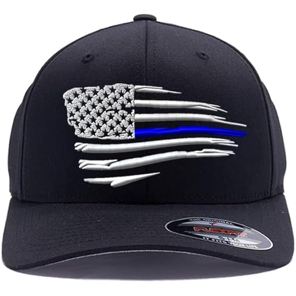 The Blackout American Flag 6277 Flex Fitted hat - Custom