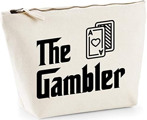 Hippowarehouse The gambler printed make up cosmetic wash bag 18x19x9cm
