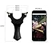 Obert Powerful Hunting Slingshot Catapult 10 Aiming Points & 2 Rubber Bands Black ABS Plastic