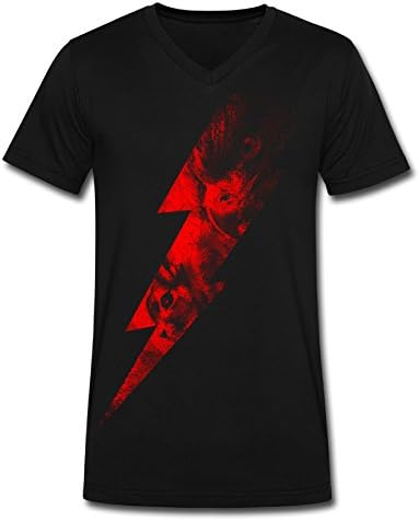 V Neck Men Lightning Chase Lightning Chase Graphic Design Colleges T Shirt
