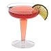 Prestee DRINKET PLASTIC CHAMPAGNE GLASSES/CHAMPAGNE COUPE | 4 Ounce 2 Piece Martini Toasting Glasses 100 Pack | Disposable Champagne Flutes Bulk Pack Perfect for Wedding/Party Cocktail Cups