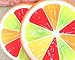 3D Citrus Fruit Slice Memory Foam Pillow Bolster Sofa Cushion Chair Seat Pad Stuffed Home Decor