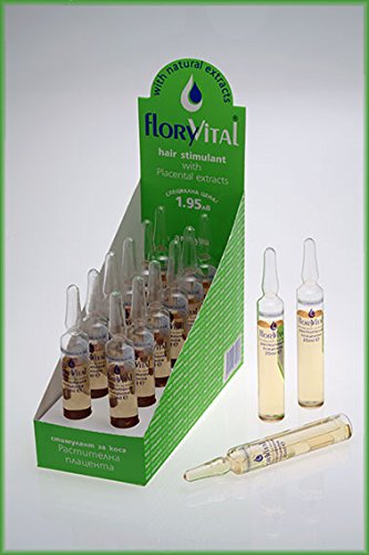 Plant Placenta Hair Strengthening Stimulant 12 Vials X 20 ml FloryVital