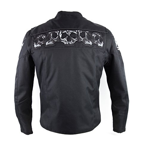 Reflective Skull Textile Motorcycle Jacket XL Buy Online in UAE