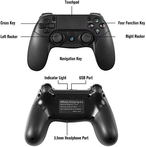 Game Controller for PS4,STOGA Pro Wireless Controller Gamepad for Playstation 4 with Dual Vibration