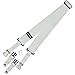 DiMarzio DD2210W Cliplock Guitar Strap White w/Metal Buckles w/Bonus RIS Pick (x1) 663334024113