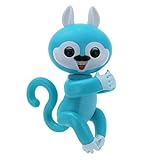 HanTop Interactive Baby Squirrel Finger Puppy Electronic Pet Toys for Boys and Girls (Sky Blue)