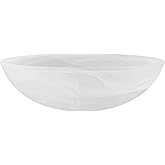 Aspen Creative 23099-11 Alabaster Contemporary Replacement Glass Shade for Medium Base Socket Torchiere Lamp, Swag Lamp,Penda