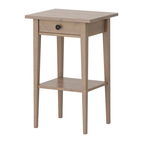 table de chevet gris brun