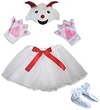 Petitebella Sheep Hat Gloves Skirt Shoes Girl
