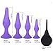 Upinva Sexy Toys 5PCS Anal Plug Set Medical Silicone Enema Bulb Clean Anal Silicone Douche for Men Women