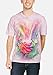 The Mountain mens Healing Rose T Shirt, Pink, Large US