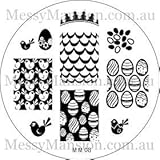 MESSY MANSION MM08 Nail Art Stamping Plate - Easter