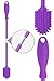 Eco-Friendly BPA Free Silicone Bottle Brush- Kitchen Cleaner For Washing Scrubbing Glass- Sports Water Bottle- Tumblers Wine Glasses-Dishes with Long Neck- Ergonomic Non Slip Handle