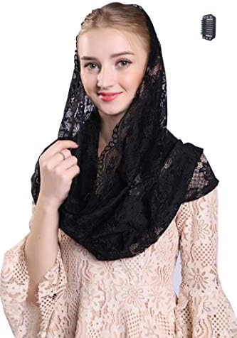 Soft and Comfortable Mantilla Veils Catholic Infinity Style Chapel Veil Mantilla Latin