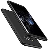A Trading 3 in 1 Ultra-Thin PC Hard Case 360 Degree Protective for Galaxy S8 Plus (Black)