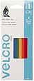 VELCRO Brand - ONE-WRAP Cable Management, Self Gripping Cable Ties, Reusable, 8" x 1/2" Ties, 5 Ct. - Multi-color